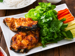 cá tầm nướng riềng mẻ