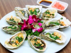 Hàu sữa nướng mỡ hành